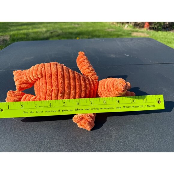 Jellycat Cordy Roy Aardvark Small 11" Plush Orange Ribbed Anteater Stuffed Toy - Picture 12 of 13